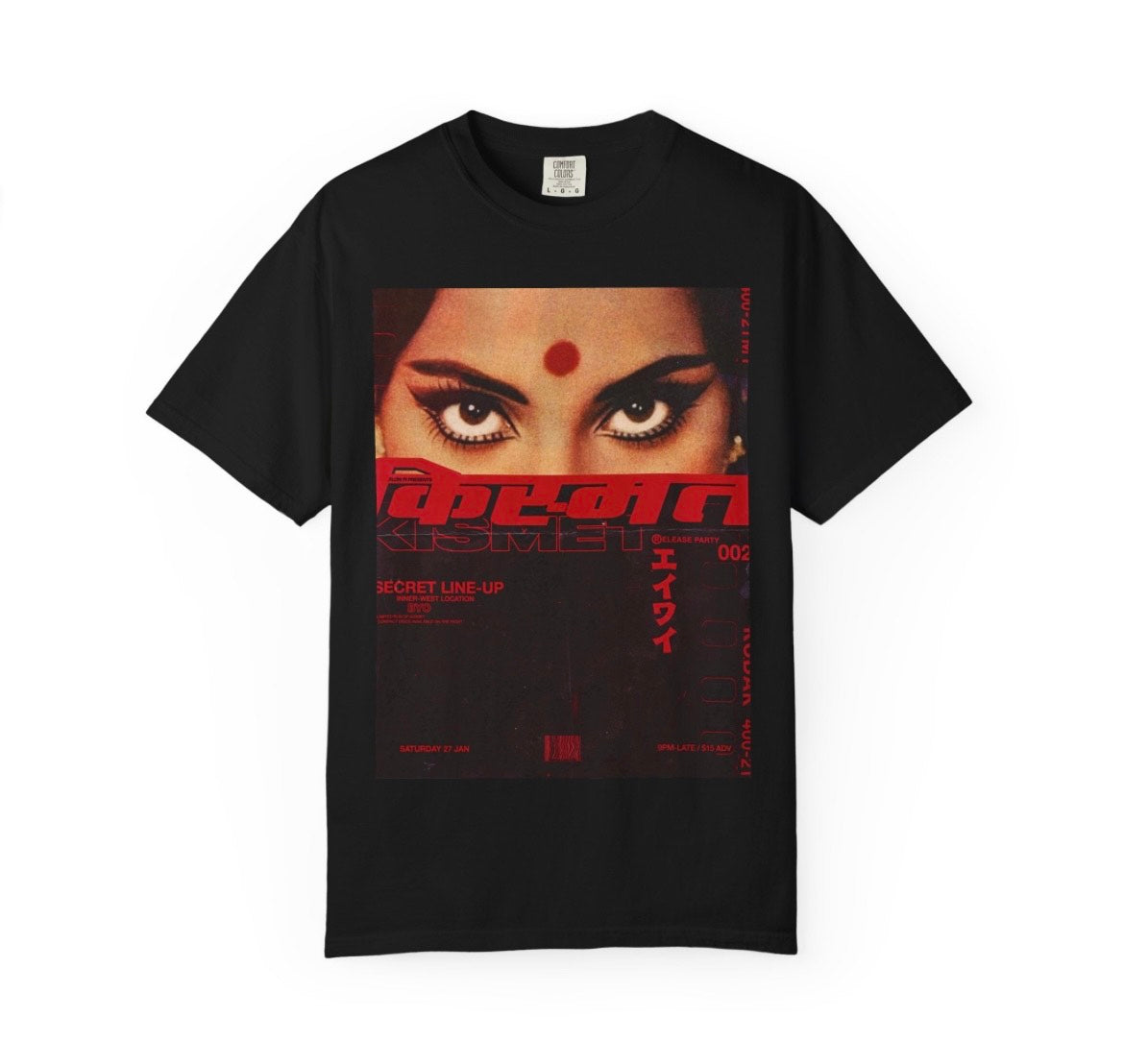 NEVRBROKE | Female Classic Oversized T-Shirt – 'KISMAT GAZE' Edition