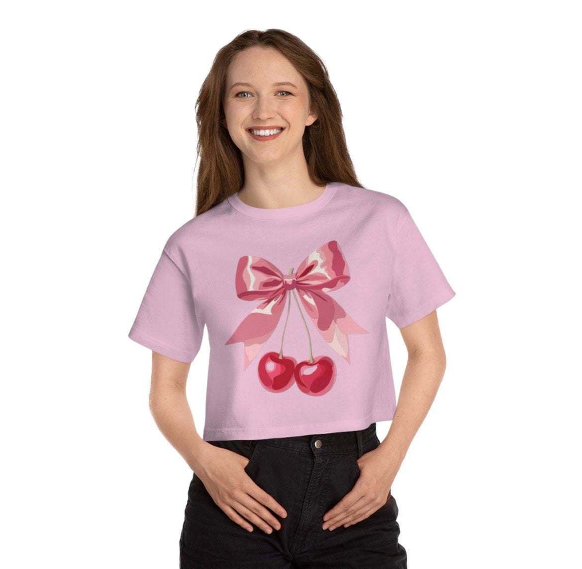 Cherry Bomb Bow Crop Top