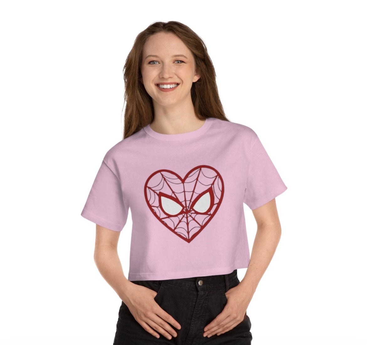 Heart On The Web Crop Top