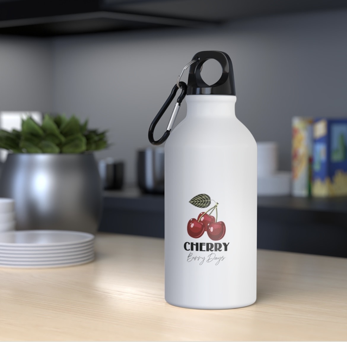 Berry Fresh Bottle – Cherry Leaf Charm
