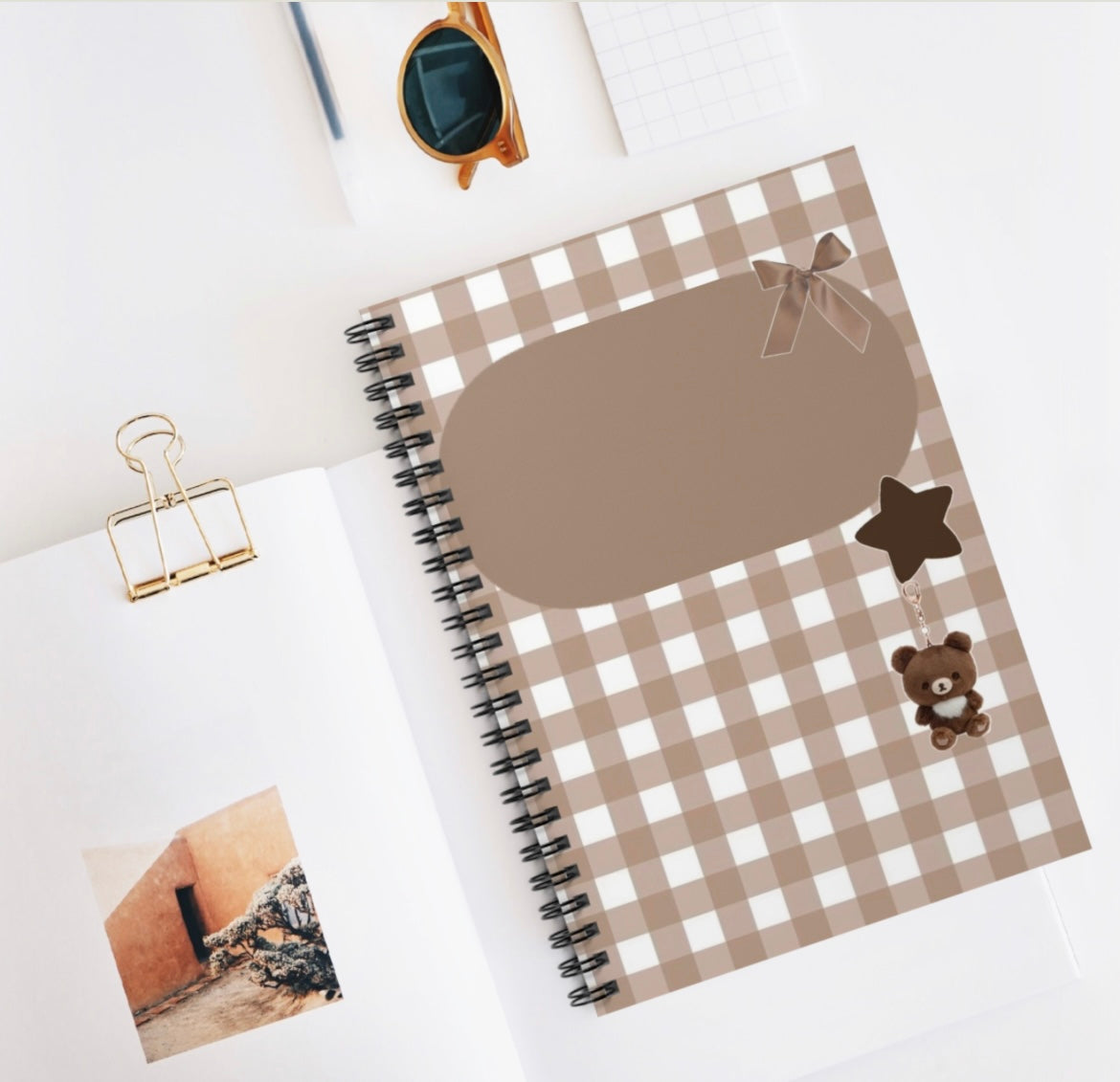 Brown checkered