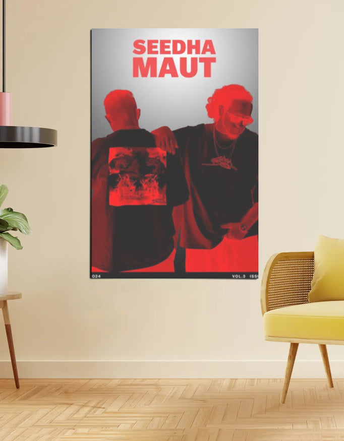 Seedhe Maut — Red Glitch x Metallic Grey Poste