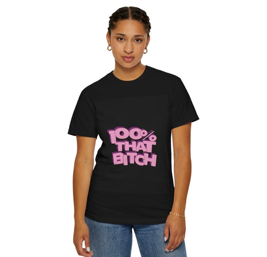 NEVRBROKE | Female Classic Oversized T-Shirt – '100% That Bitch' Edition