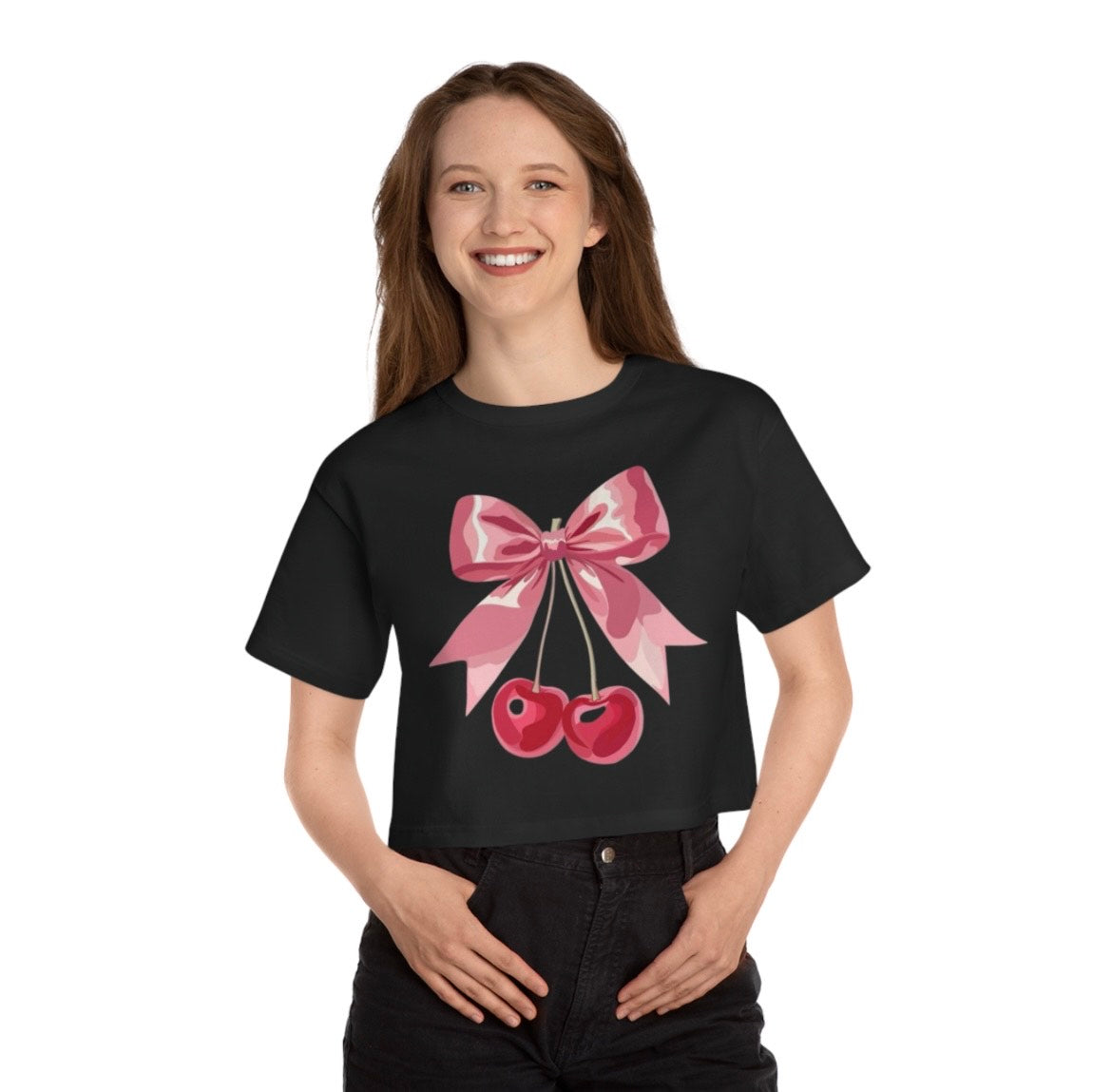 Cherry Bomb Bow Crop Top