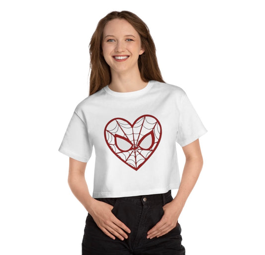 Heart On The Web Crop Top