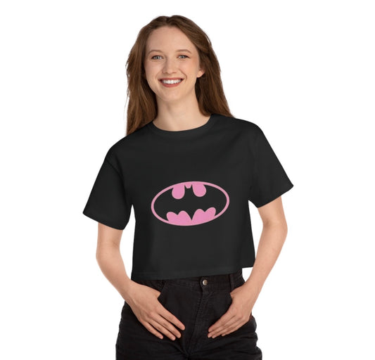 Pink Batman Symbolic Crop Top