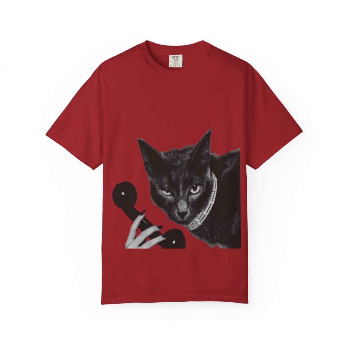Purrfect Call Oversized Tee – Cat’s Got Something to Say
