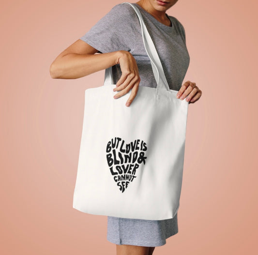 Blind Love Tote – Soft Words, Loud Feelings