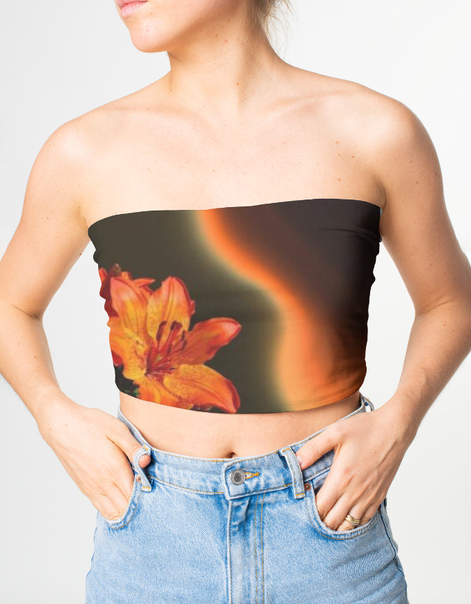 Orange hibiscus