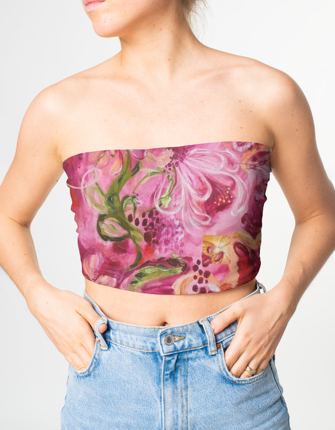 pink cheetah floral