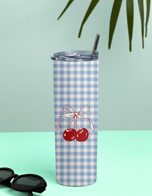 Blue Checkered Cherry combo