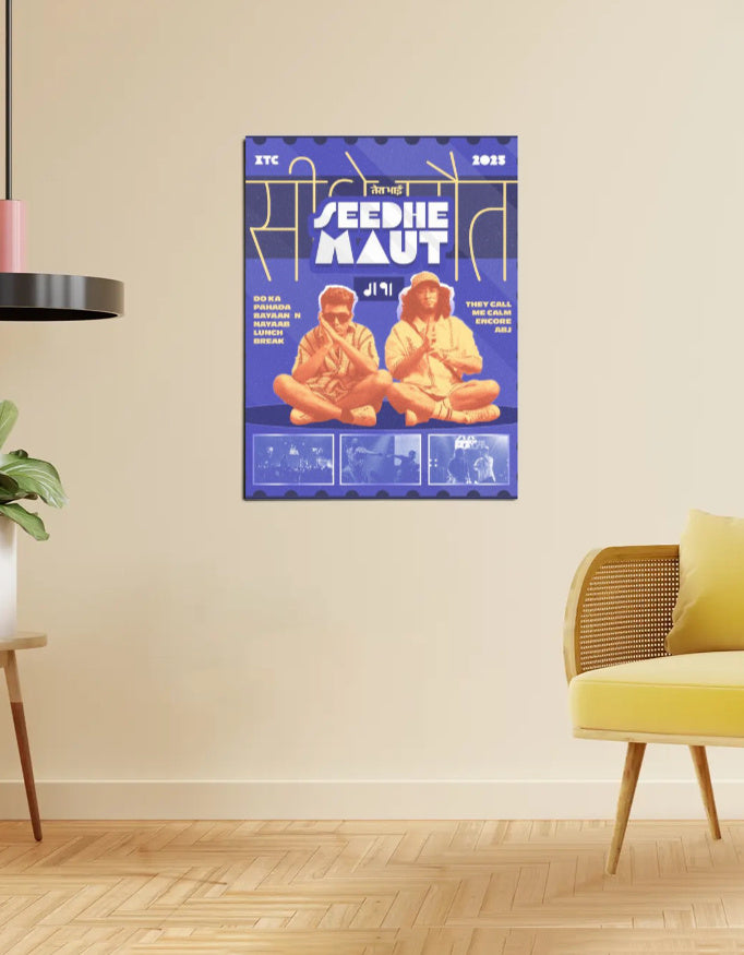 Seedhe Maut – Cold Cut Poster (Cool Blue Edition)